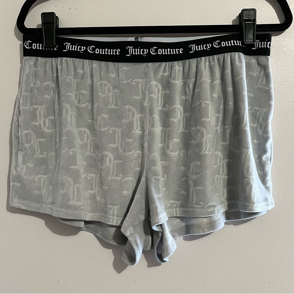 Juicy Couture Light Gray Women's Pajama Shorts soft XL